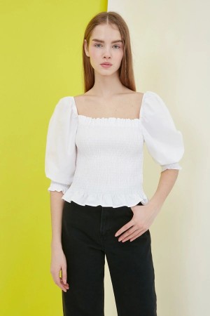 Balloon Sleeved Blouse