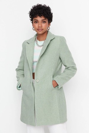 Buttoned Wool Cachet Coat