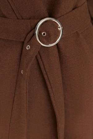 Ring Buckle Long Coat