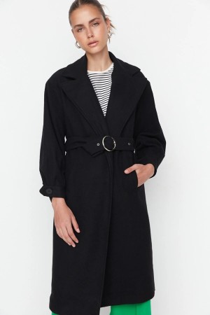 Ring Buckle Long Coat