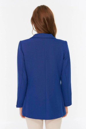 Button Detailed Blazer Jacket