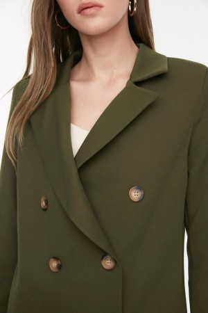 Light Khaki Blazer Jacket